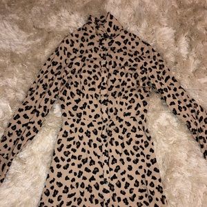 Bershka leopard dress